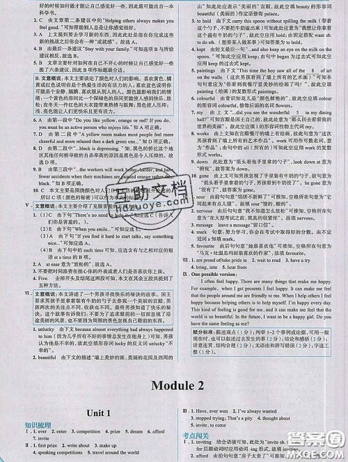 现代教育出版社2020新版走向中考考场八年级英语下册外研版答案 现代教育出版社2020新版走向中考考场八年级英语下册外研版答案