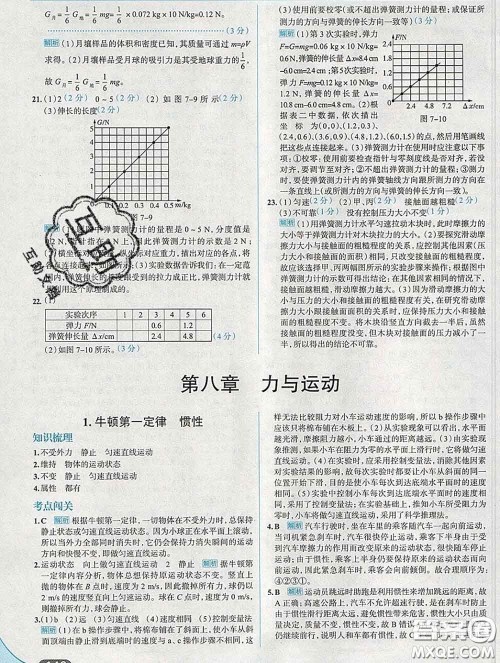 现代教育出版社2020新版走向中考考场八年级物理下册教科版答案 现代教育出版社2020新版走向中考考场八年级物理下册教科版答案