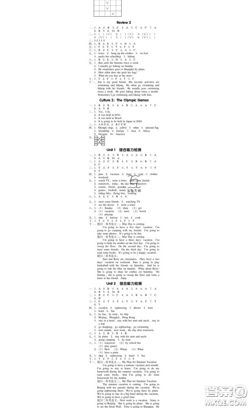 广东经济出版社2020春广东作业本五年级英语下册粤人民版答案 广东经济出版社2020春广东作业本五年级英语下册粤人民版答案