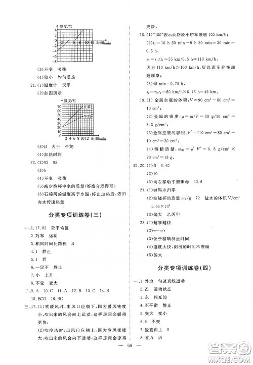 江西教育出版社2020能力形成同步测试卷九年级物理下册人教版答案