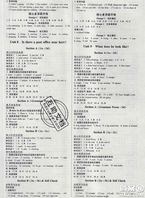 2020新版练案课时作业本七年级英语下册人教版答案 2020新版练案课时作业本七年级英语下册人教版答案