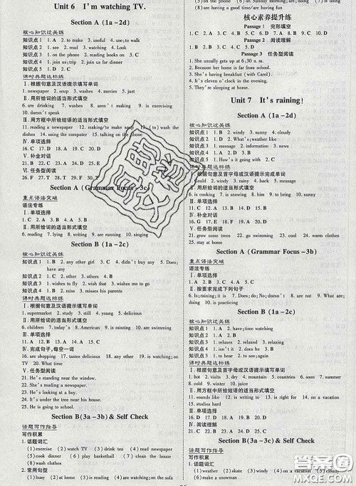 2020新版练案课时作业本七年级英语下册人教版答案 2020新版练案课时作业本七年级英语下册人教版答案