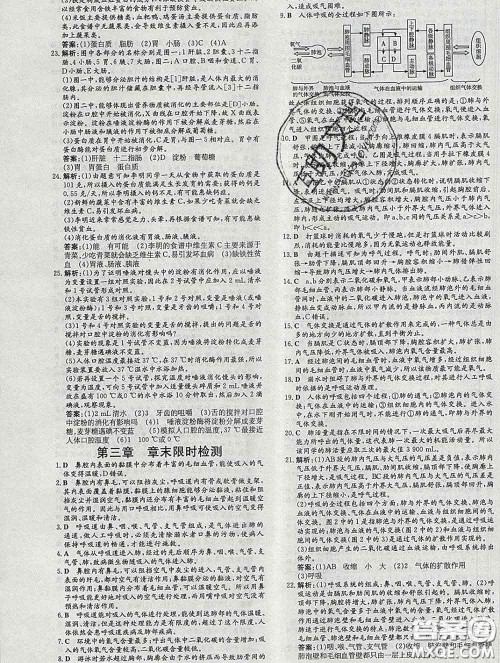 2020新版练案课时作业本七年级生物下册人教版答案