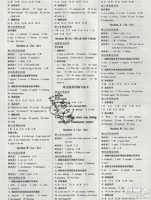 2020新版练案课时作业本八年级英语下册人教版答案