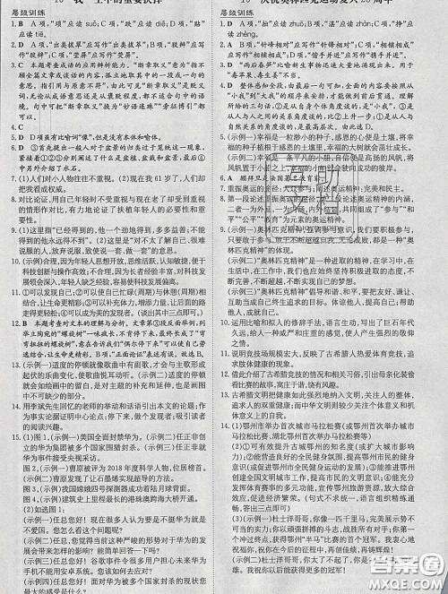 2020新版练案课时作业本八年级语文下册人教版答案 2020新版练案课时作业本八年级语文下册人教版答案