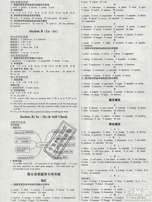 2020新版练案课时作业本九年级英语下册人教版答案