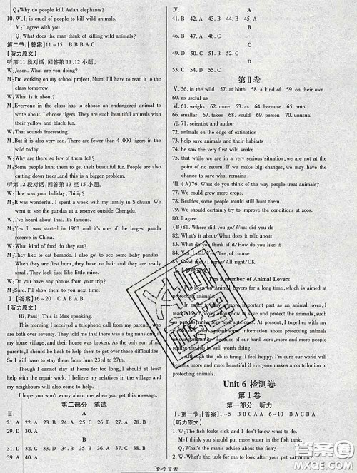 2020春高效课时通10分钟掌握课堂八年级英语下册沪教牛津版参考答案 2020春高效课时通10分钟掌握课堂八年级英语下册沪教牛津版参考答案