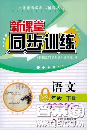 北京教育出版社2020新课堂同步训练九年级语文下册人民教育版答案