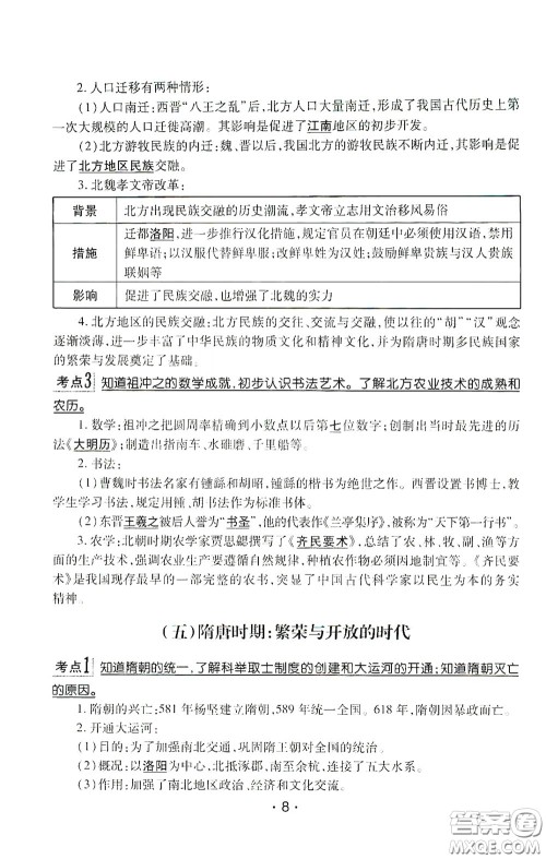 南方出版传媒2020南方新课堂初中毕业生学业考试指导书历史答案 南方出版传媒2020南方新课堂初中毕业生学业考试指导书历史答案