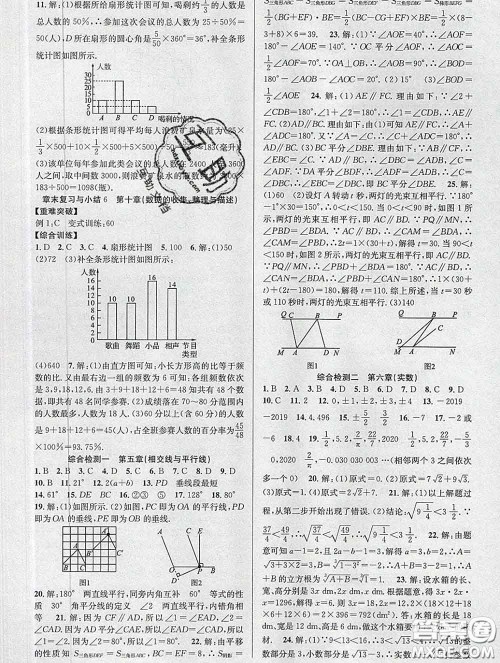 安徽师范大学出版社2020新版课时夺冠七年级数学下册人教版答案 安徽师范大学出版社2020新版课时夺冠七年级数学下册人教版答案