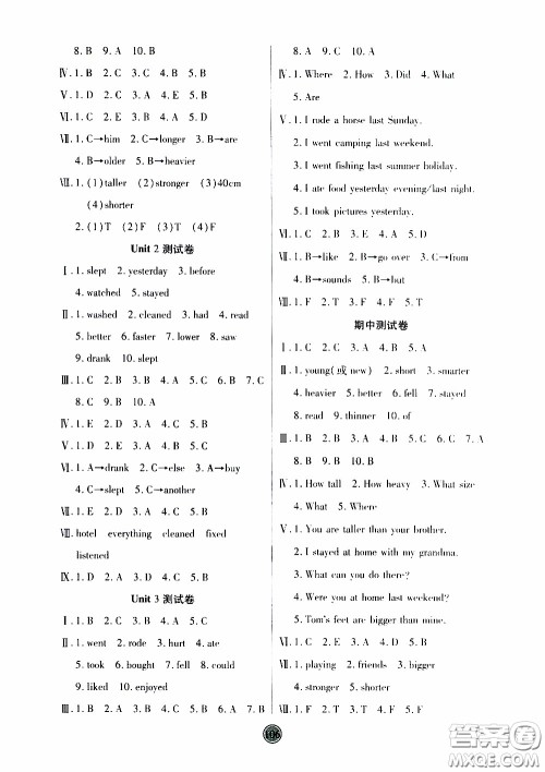 2020年云顶课堂作业创新设计英语六年级下册人教版参考答案 2020年云顶课堂作业创新设计英语六年级下册人教版参考答案