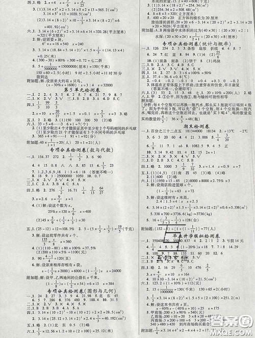 延边大学出版社2020新版新领程丛书新领程六年级数学下册人教版参考答案 延边大学出版社2020新版新领程丛书新领程六年级数学下册人教版参考答案