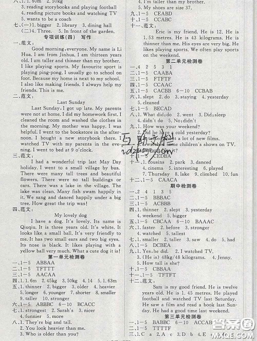 延边大学出版社2020新版新领程丛书新领程六年级英语下册人教版参考答案 延边大学出版社2020新版新领程丛书新领程六年级英语下册人教版参考答案