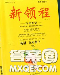 延边大学出版社2020新版新领程丛书新领程五年级英语下册人教版参考答案 延边大学出版社2020新版新领程丛书新领程五年级英语下册人教版参考答案