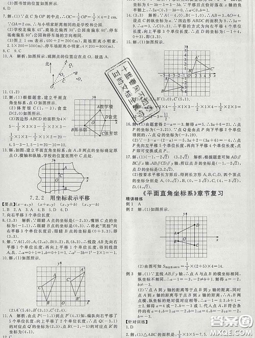 延边大学出版社2020新版新领程丛书新领程七年级数学下册人教版参考答案