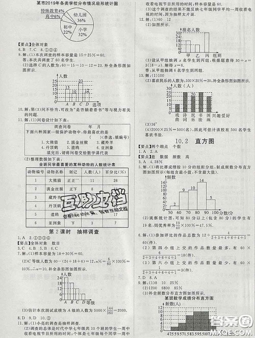 延边大学出版社2020新版新领程丛书新领程七年级数学下册人教版参考答案