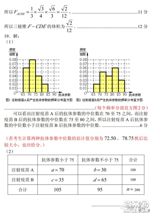临汾市2020年高考考前适应性训练考试二文科数学试题及答案 临汾市2020年高考考前适应性训练考试二文科数学试题及答案