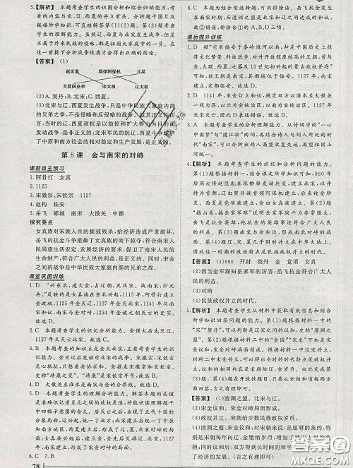 2020新版标准课堂作业七年级历史下册人教版参考答案 2020新版标准课堂作业七年级历史下册人教版参考答案