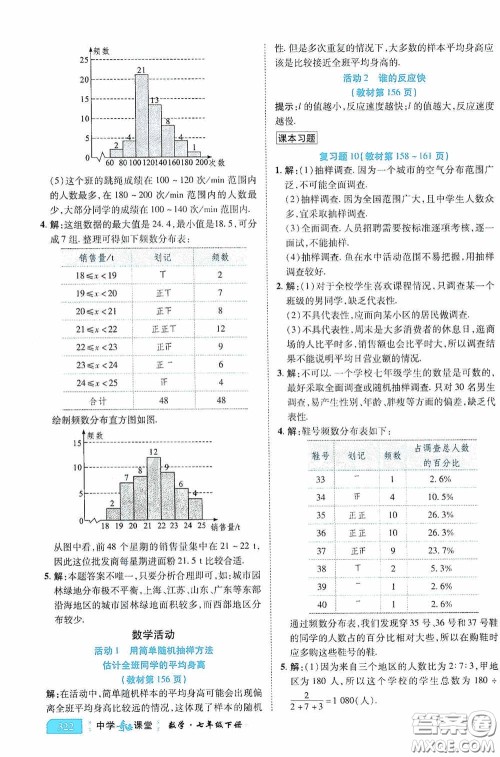 世纪英才中学奇迹课堂2020期末专题总复习七年级数学下册人教版教材答案 世纪英才中学奇迹课堂2020期末专题总复习七年级数学下册人教版教材答案