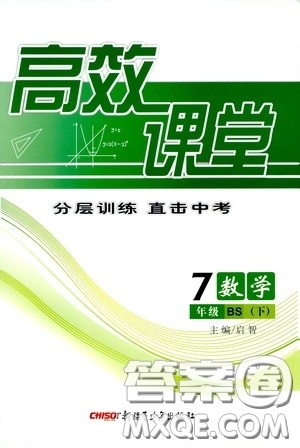 新疆青少年出版社2020高效课堂七年级数学下册北师大版答案