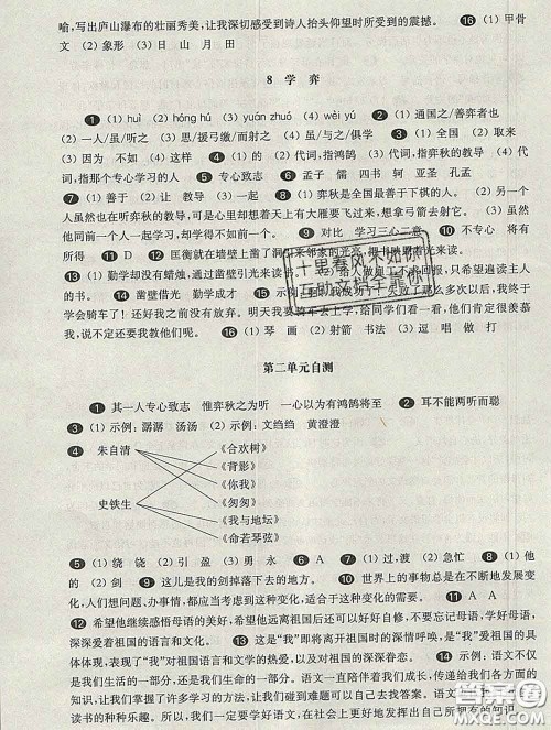 2020新版华东师大版一课一练六年级语文第二学期答案 2020新版华东师大版一课一练六年级语文第二学期答案