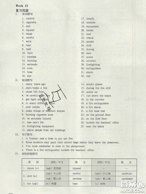 2020新版华东师大版一课一练六年级英语第二学期N版增强版答案 2020新版华东师大版一课一练六年级英语第二学期N版增强版答案