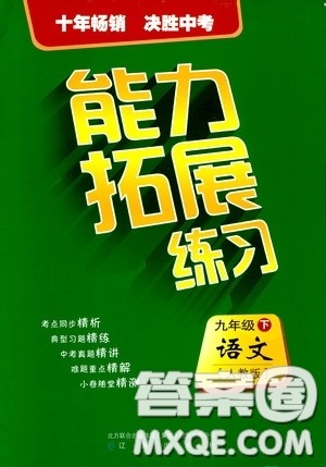 2020年能力拓展练习九年级下册语文人教版参考答案