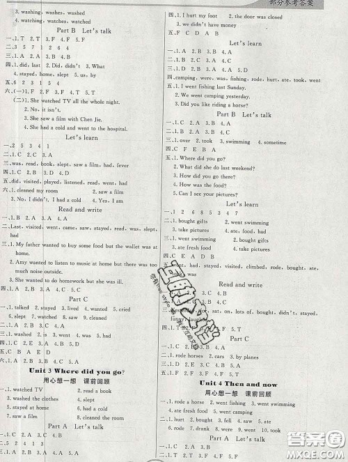 百年学典2020新版同步导学与优化训练六年级英语下册人教版参考答案 百年学典2020新版同步导学与优化训练六年级英语下册人教版参考答案