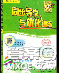 百年学典2020新版同步导学与优化训练四年级语文下册统编版参考答案