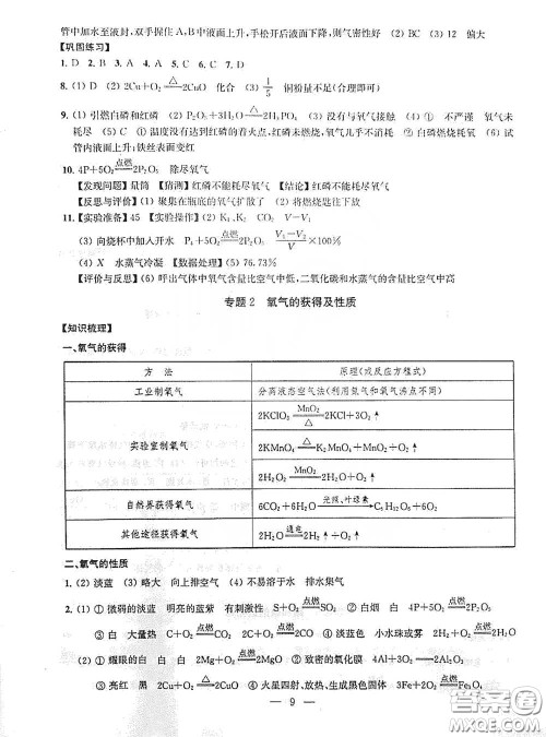 南京大学出版社2020创新优化学案九年级化学下册答案 南京大学出版社2020创新优化学案九年级化学下册答案