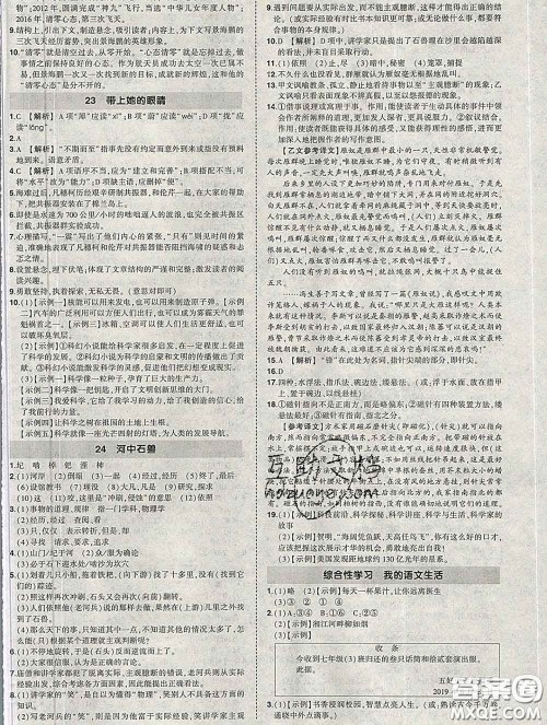 状元成才路2020春创优作业七年级语文下册人教版答案