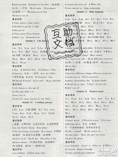 状元成才路2020春创优作业导学练七年级英语下册外研版答案 状元成才路2020春创优作业导学练七年级英语下册外研版答案