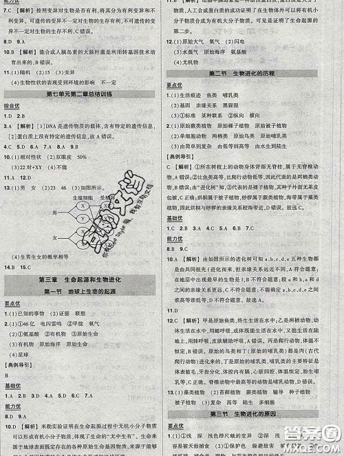 状元成才路2020春创优作业八年级生物下册人教版答案 状元成才路2020春创优作业八年级生物下册人教版答案