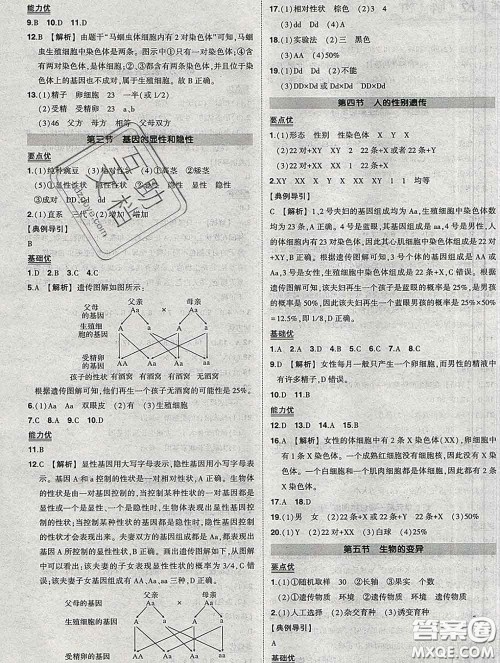 状元成才路2020春创优作业八年级生物下册人教版答案 状元成才路2020春创优作业八年级生物下册人教版答案