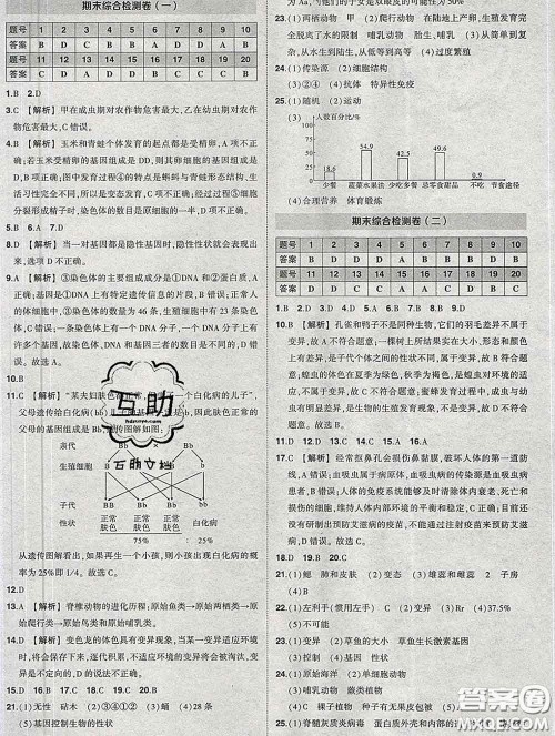 状元成才路2020春创优作业八年级生物下册人教版答案 状元成才路2020春创优作业八年级生物下册人教版答案