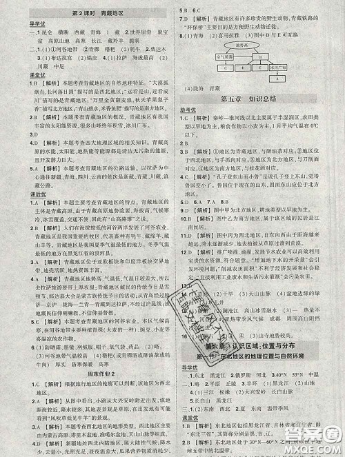 状元成才路2020春创优作业八年级地理下册湘教版答案