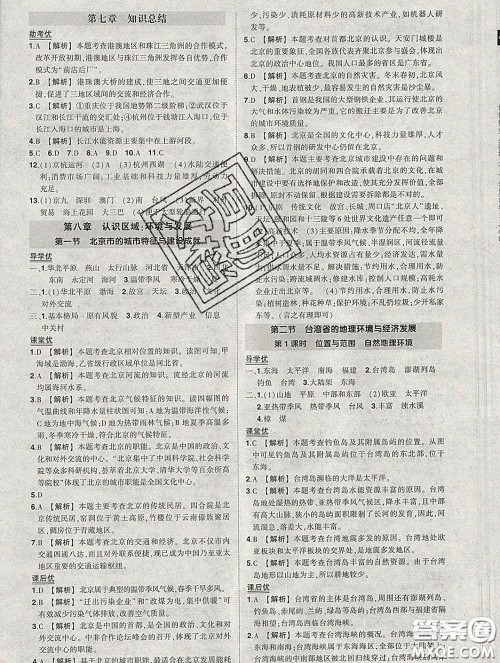 状元成才路2020春创优作业八年级地理下册湘教版答案