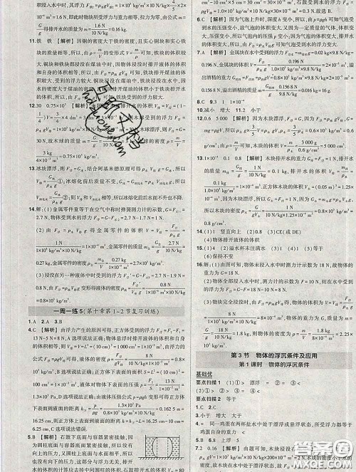 状元成才路2020春创优作业八年级物理下册人教版答案