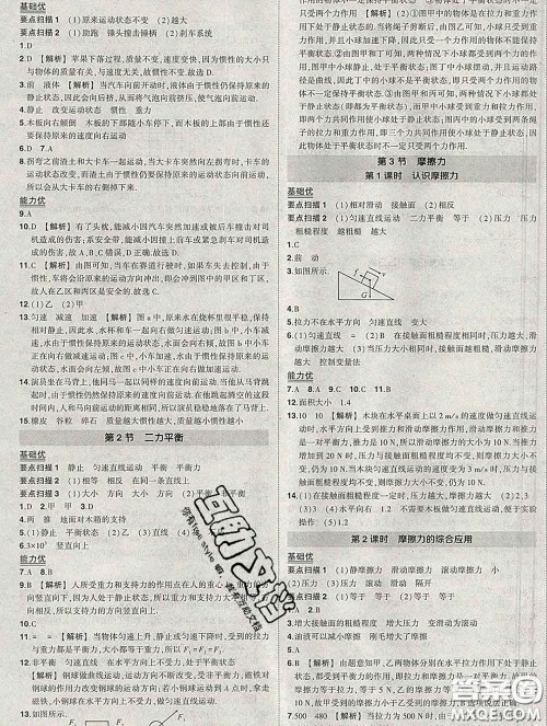 状元成才路2020春创优作业八年级物理下册人教版答案