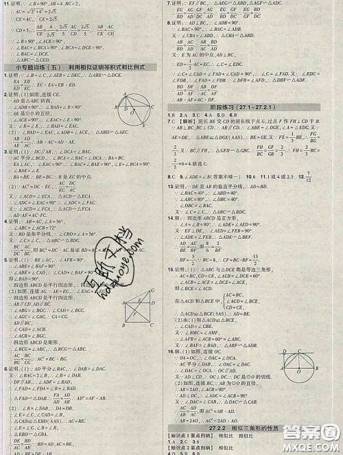 状元成才路2020春创优作业九年级数学下册人教版答案