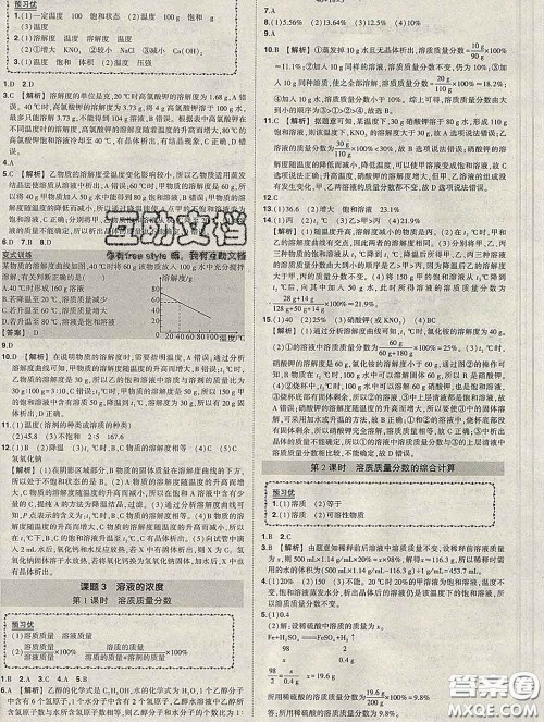 状元成才路2020春创优作业九年级化学下册人教版答案