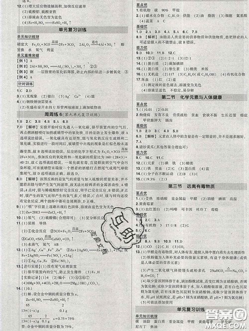 状元成才路2020春创优作业九年级化学下册鲁教版答案