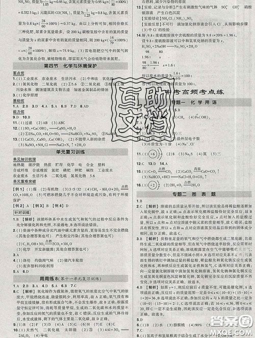 状元成才路2020春创优作业九年级化学下册鲁教版答案