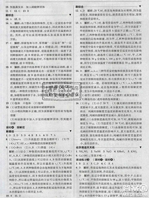 东北师范大学出版社2020春北大绿卡刷题九年级化学下册人教版答案 东北师范大学出版社2020春北大绿卡刷题九年级化学下册人教版答案