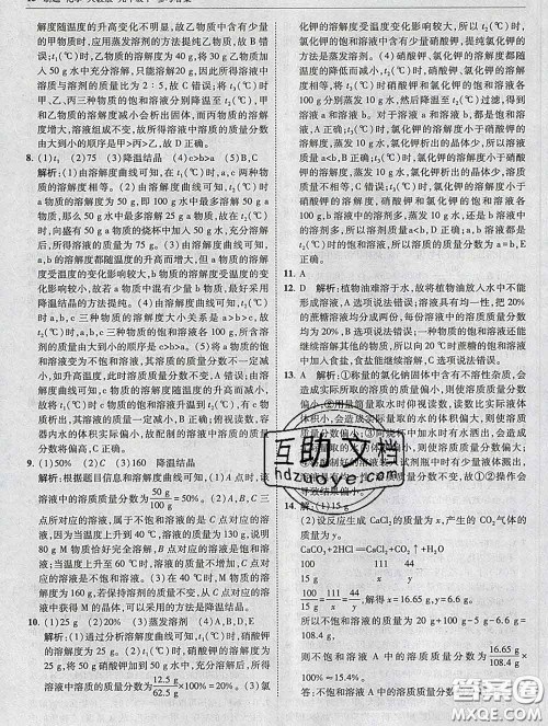 东北师范大学出版社2020春北大绿卡刷题九年级化学下册人教版答案 东北师范大学出版社2020春北大绿卡刷题九年级化学下册人教版答案