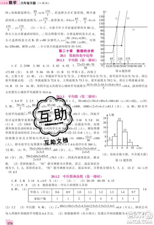 辽海出版社2020新版新课程数学能力培养八年级下册人教版答案