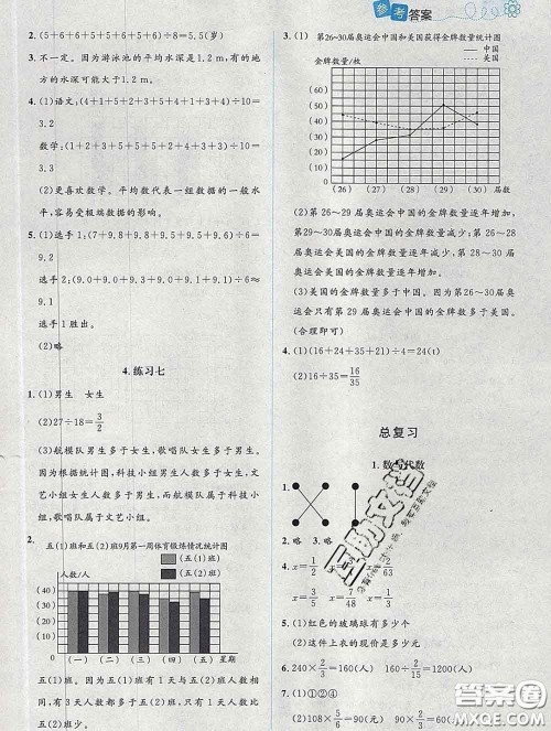 2020春课堂精练五年级数学下册北师版吉林专版答案 2020春课堂精练五年级数学下册北师版吉林专版答案