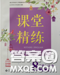 2020春课堂精练八年级道德与法治下册人教版吉林专版答案 2020春课堂精练八年级道德与法治下册人教版吉林专版答案