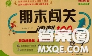 江苏人民出版社2020期末闯关冲刺100分七年级数学下册苏科JSKJ版答案