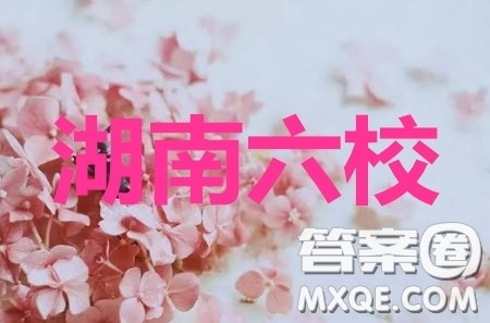 湖南省2020届高三六校联考试题语文答案 湖南省2020届高三六校联考试题语文答案